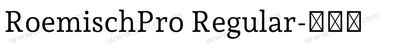 RoemischPro Regular字体转换 RoemischPro Regular字体转换